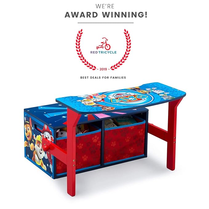 Delta Children Kids Convertible Activity Bench - Greenguard Gold Certified, Nick Jr. PAW Patrol