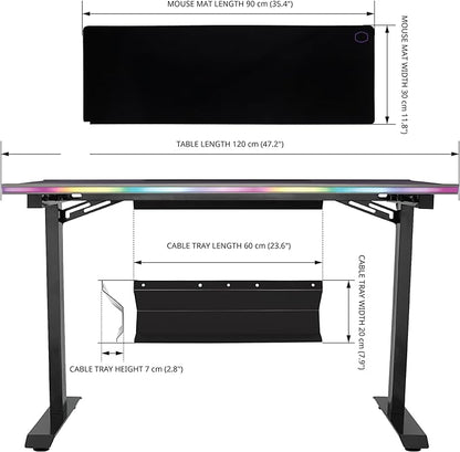 Cooler Master GD120 ARGB PC Desk, Gaming Table
