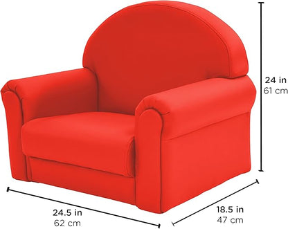 Children's Factory As We Grow Toddler Chair, Red, CF805-196, Flexible Seating for Daycare or Preschool, Kids Reading Chair, Playroom Furniture