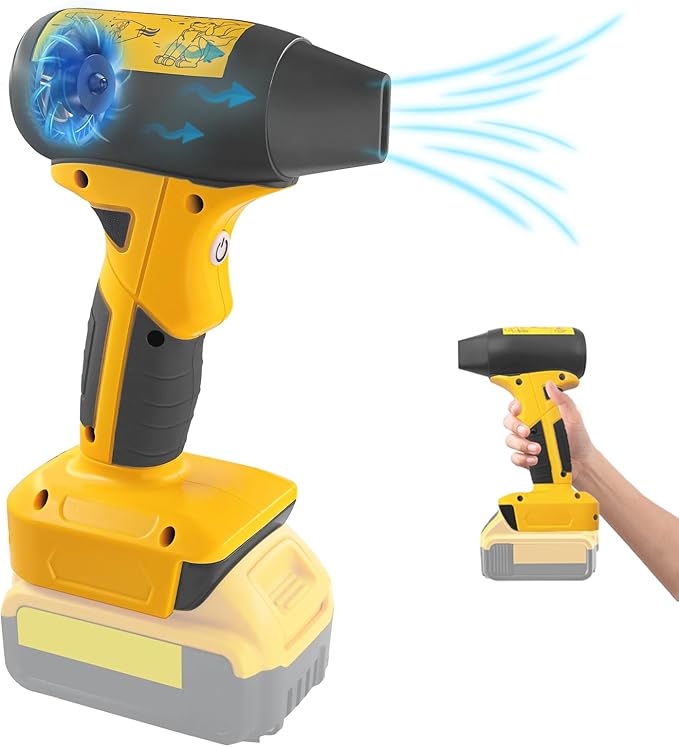 Leaf Blower Jet Dry for Dewalt 20V 60V Battery, Air Pump Air Duster Turbine Jet Fan Violent Turbofan Air Blower Turbine Turbine Blower Powerful Jet Fan High Speed Mini Blower for Car Cleanin