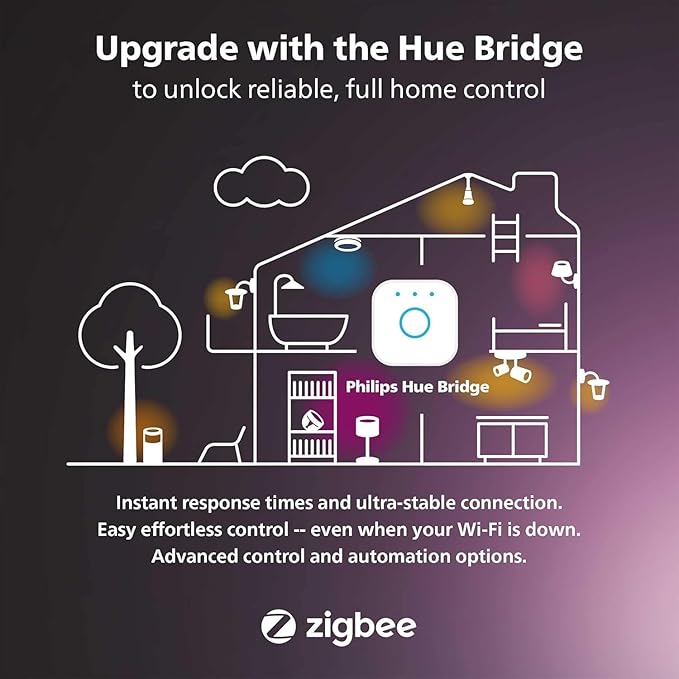 Philips Hue Indoor 6-Foot Smart LED Light Strip Plus Base Kits with Plugs - Color-Changing Single-Color Effect - 2 Pack - Control with Hue App - Works with Alexa, Google Assistant and Apple HomeKit