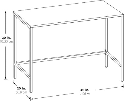 OSP Home Furnishings Contempo 42-Inch Desk, White