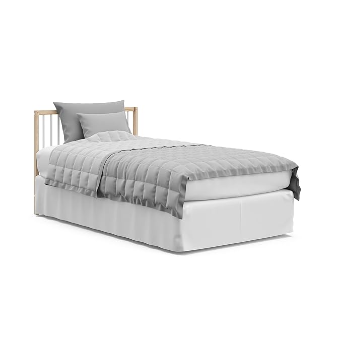 Graco Teddi 4-in-1 Convertible Mini Crib with Bonus Water-Resistant Mattress (Natural with White) – GREENGUARD Gold Certified, 2.75-Inch Mattress Included, Convenient Size, Easy 30-Minute Assembly