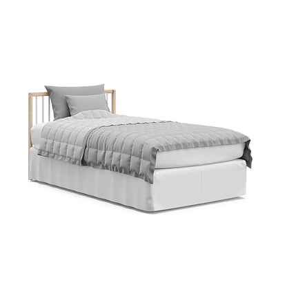 Graco Teddi 4-in-1 Convertible Mini Crib with Bonus Water-Resistant Mattress (Natural with White) – GREENGUARD Gold Certified, 2.75-Inch Mattress Included, Convenient Size, Easy 30-Minute Assembly