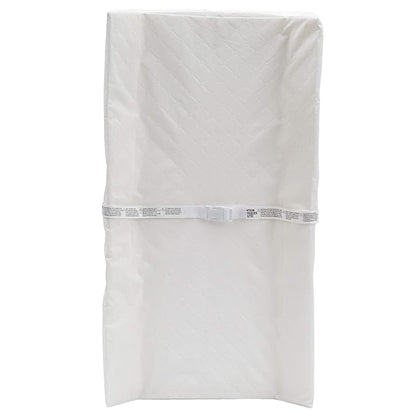 Delta Children Jade Changing Table/Cart, White Melamine/Bronze & Foam Contoured Changing Pad with Waterproof Cover