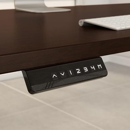 Bush Business Furniture Move 60 Series Electric Ergonomic Sit-Stand Computer Table for Home and Professional Office, 60W x 30D, Mocha Cherry