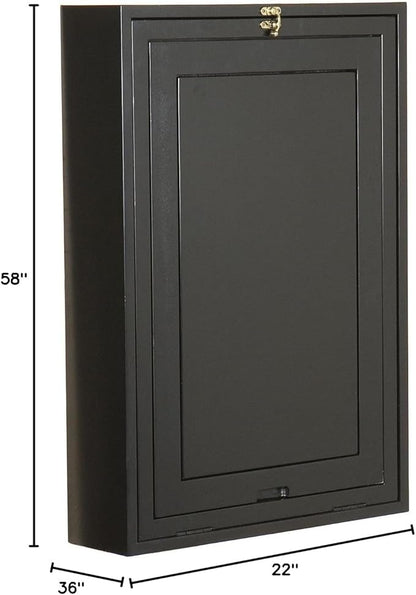 SEI Furniture Convertible Desk, 32.00 in. H x 22.00 in. W x 6.00 in. D, Black