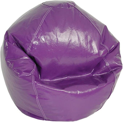 Wet Look Vinyl Bean Bags, Jr Child, Grape