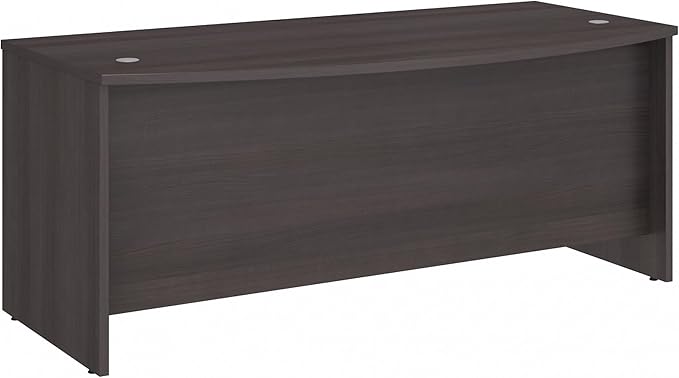 Bush Business Furniture Studio C Bow Front Desk, Computer Table for Home or Professional Office, 72W x 36D, Storm Gray