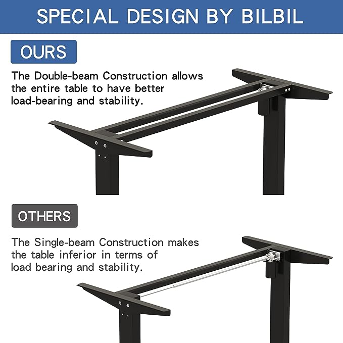 Mobile Rolling Electric Standing Desk Height Adjustable, 55 x 30 Inches Sit to Stand Desk with Splice Board, Black Frame/Rustic Brown Top