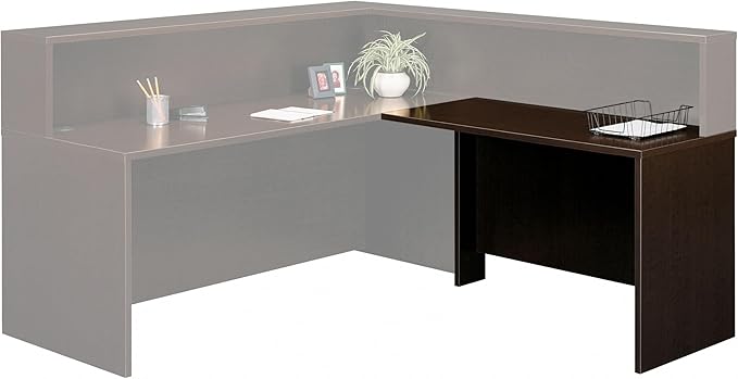 Bush Furniture WC12924 Westfield 48Wx24D Return Bridge Mocha Cherry