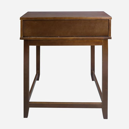 Casual Home Office Concealed Compartment Desk, Truffle Brown