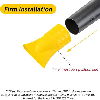 Flat Nozzle for DeWalt 60V MAX Flexvolt Leaf Blower Flat, Work for DeWalt DCBL772X1 & DCBL772B & DCMBA572(1 Pack, no Tool)