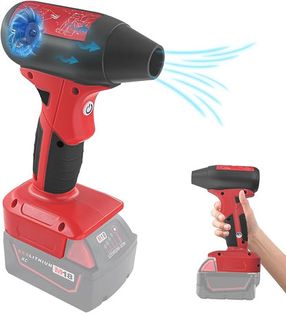 Mini Jet Blower Portable Violent Turbo Fan for Milwaukee 18V M18 Battery, 4-Speed Wireless High Speed Handheld Fan, for Computer Key Board Cleaning,Hair Drying,Camping,Outdoors,Car (No Battery)