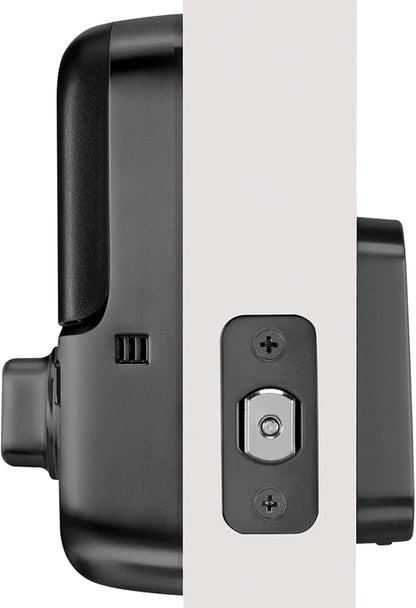 Yale Assure Deadbolt Lock, Black Suede Keyless Non-Connected Entry Door Lock with Digital Keypad Touchscreen for Code Entry, ‎YRD256-NR-BSP