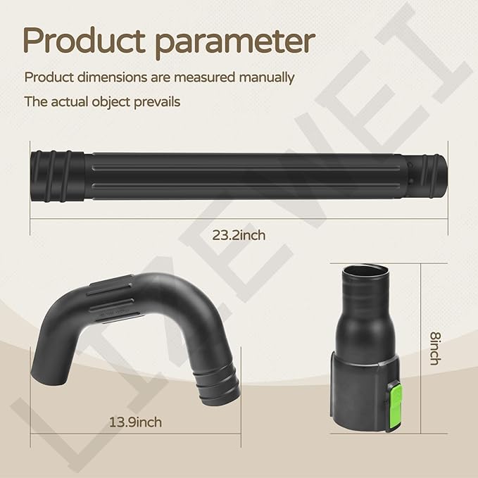 Gutter Cleaning Attachment Replaces AGC1000 Cleaning Kit & Mounting Bracket Kit for EGO 530CFM 580CFM 575CFM 650CFM 615CFM LBX6000, W/Battery Holders - Easily Clear Leaves And Debris From Gutters