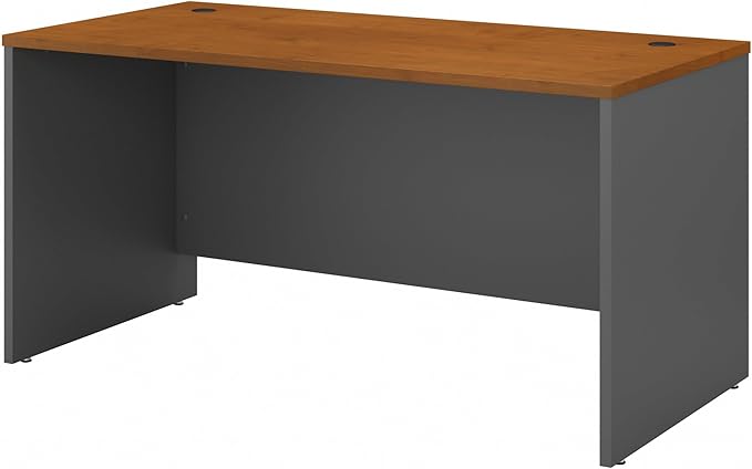 Bush Business Furniture Series C 60W Office Desk in Natural Cherry, Large Computer Table for Home and Professional Workplace