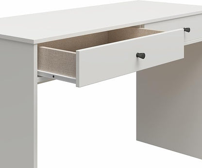 Ameriwood Home The Loft 2 Drawer Desk, White