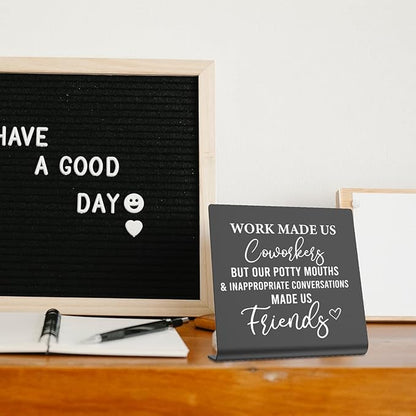 Work Bestie Gifts for Women Colleagues Coworkers Gift Office Desk Decor New Job Good Luck Goodbye Gifts For Coworkers Boss Women Friends Farewell Going Away Goodbye Gifts for Coworker dksg16