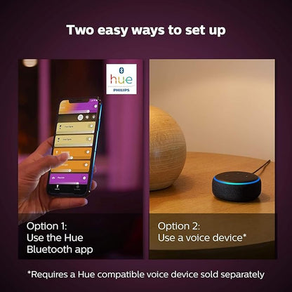 Philips Hue Indoor 6-Foot Smart LED Light Strip Plus Base Kits with Plugs - Color-Changing Single-Color Effect - 2 Pack - Control with Hue App - Works with Alexa, Google Assistant and Apple HomeKit
