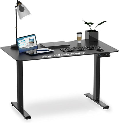 Electric Adjustable Standing Computer Desk Frame, Standing Adjustable Desk Legs, Standing Desk Base Only,Sit Stand Desk Frame for Home and Office(Black)