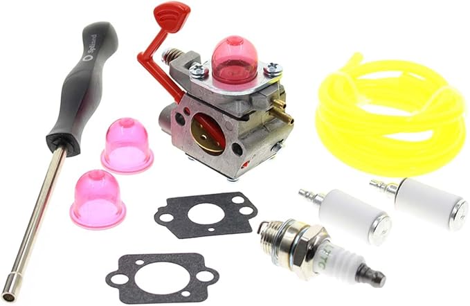 Carbhub WT-875 Carburetor for Craftsman Poulan Pro Blower BVM200C BVM200VS P200C GBV325 P325 with Fuel Line Filter Gasket Spark Plug Replace 545081855 WT-875 WT-875A