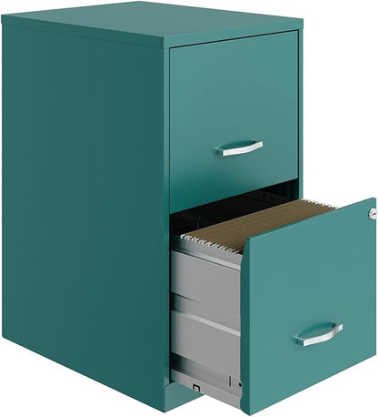 Lorell SOHO File Cabinet, Teal