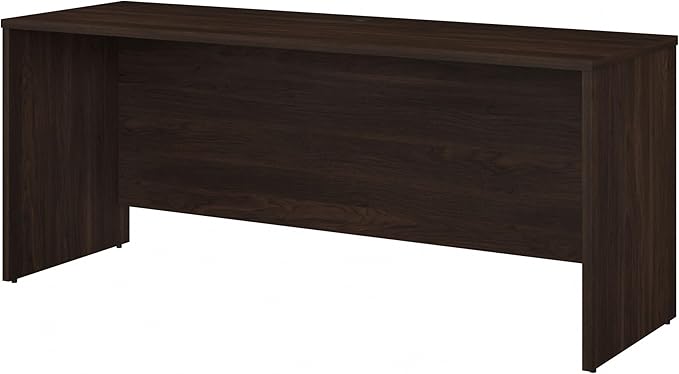 Bush Business Furniture 500 Home-Office-desks, 72W x 24D, Black Walnut