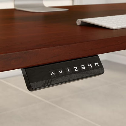 Bush Business Furniture Move 60 Series Electric Ergonomic Sit-Stand Computer Table for Home and Professional Office, 60W x 30D, Hansen Cherry