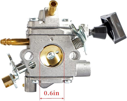 BR600 Carburetor Kit for Stihl BR500 BR550 BR600 BR700 BR 500 550 600 700 Backpack Leaf Blower Replaces Zama C1Q-S183 4282-120-0606 Parts - with 4282 141 0300 Air Filter Tank Vent Kit