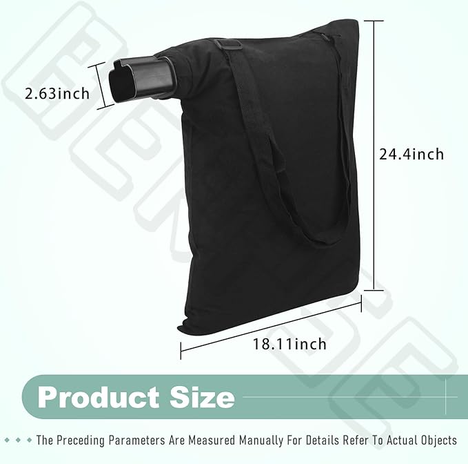 5140125-95 Leaf Blower Vacuum Shoulder Bag Replaces 5140117-99, for Black & Decker 3-in-1 Electric Leaf Blower, Fits Model BV2900 BV3100