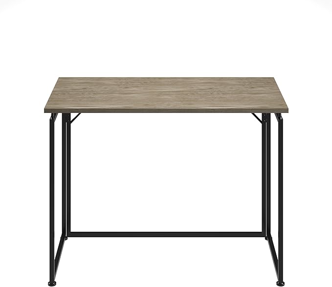 Techni Mobili Space Saving Folding Desk, Grey