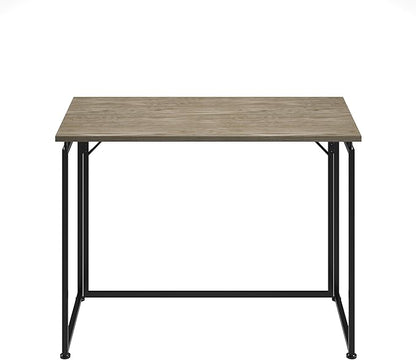Techni Mobili Space Saving Folding Desk, Grey