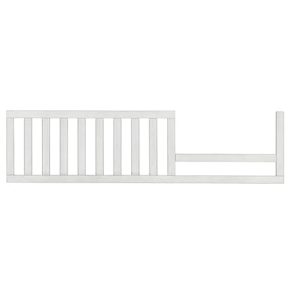 Evolur Andorra Convertible Crib Toddler Guard Rail in Weathered White, Full Assembly from Crib to Toddler Bed, Lasting Quality, Solid Wood Construction