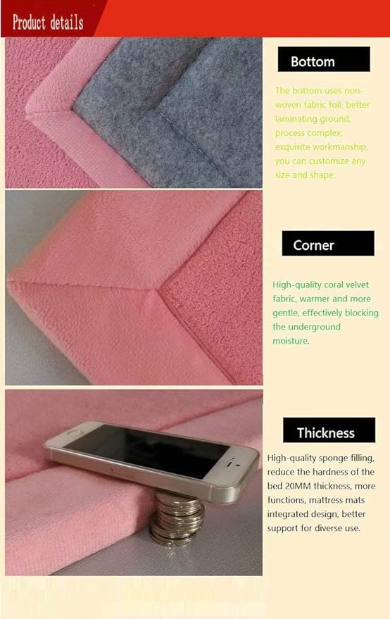 Baby Play Mat, Handmade Weaving Plush Foam Play Crawling Rugs for Baby, Toddler, Children, Yoga Mat, Exercise Mat Cushy-Soft & Thick Hypoallergenic, Non-Toxic, Reversible