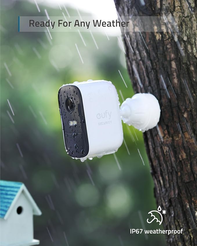 eufy Security eufyCam 2C add on Security Cameras Wireless Outdoor with Solar Panel 2W, Cameras for Home Security, Requires HomeBase 2, HomeKit Compatibility, No Monthly Fee, Motion Only Alert
