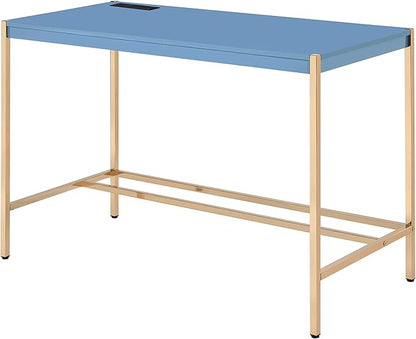 NicBex Laik-DW-00066-DX Desks, 42" W x 20" D x 30" H, Navy Blue