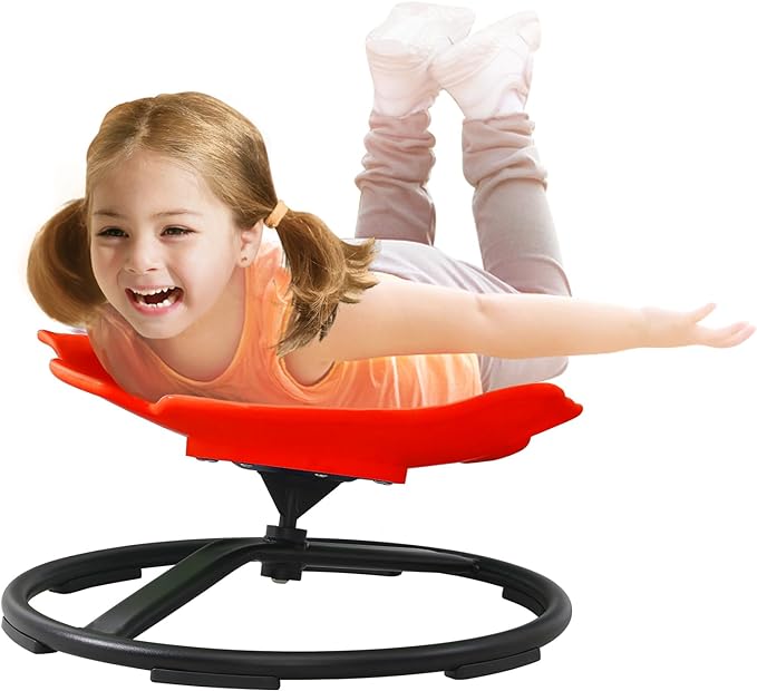 Autism Kids Swivel Chair Sensory Toy Chair for Kids Spinning Chair Kids Toys & Games Balance Physical Therapy Equipment, Kids Indoor Outdoor Play Equipment for Kids 3+