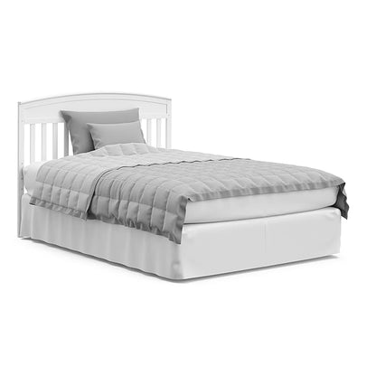 Graco Benton 5-in-1 Convertible Crib with Drawer (White) - Converts from Baby Crib to Toddler Bed, Daybed and Full-Size Bed, Fits Standard Full-Size Crib Mattress, Adjustable Mattress Support Base