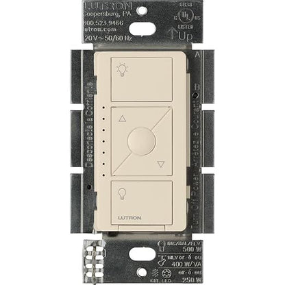 Lutron Caseta Original Smart Dimmer Switch ELV+ (Lutron Hub Required), 250W LED, Single-Pole/3-Way, Neutral Required, PD-5NE-LA, Light Almond