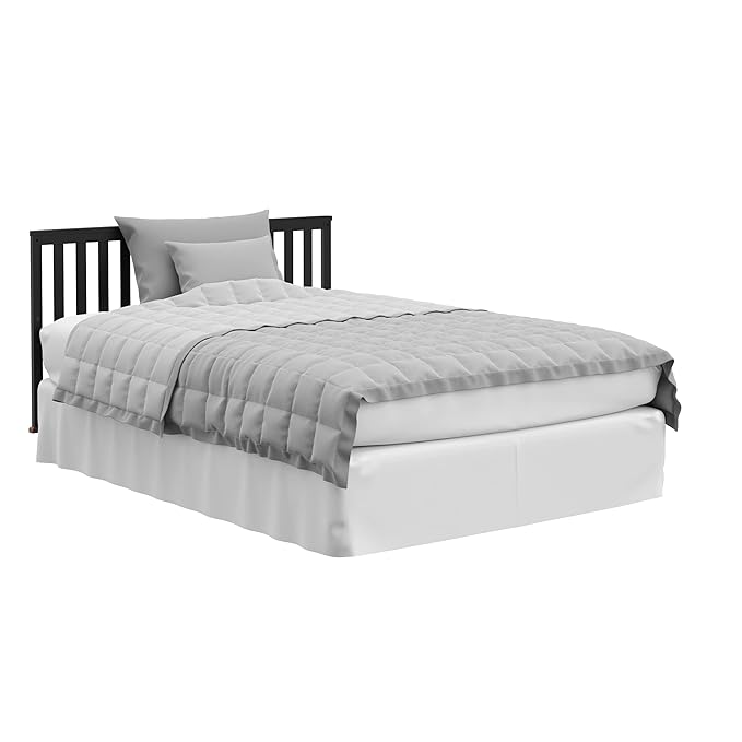 Storkcraft Santa Monica 5-in-1 Convertible Crib (Black with Vintage Driftwood) – GREENGUARD Gold Certified, Modern Design, Two-Tone Baby Crib, Converts to Toddler Bed, Daybed and Full-Size Bed