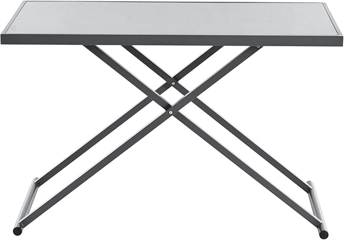 5-Piece Outdoor Furniture Sectional Conversation Sofa Set with Loveseat, Glass Table and Removable Cushions, All Weather Patio Woven Rope L-Shaped Couch for Garden Backyard, Gray+Beige