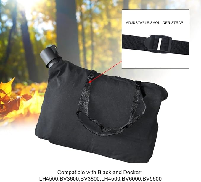 90560020-01 Leaf Blower Shoulder Bag, Compatible with Black & Decker 90560020 90539053 Blower Vac Model BV3600 BV3800 BV5600 BV6000 LH4500