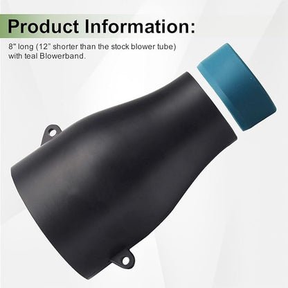 Car Drying Nozzle for Makita 18V LXT Leaf Blowers XBU03Z, XBU03SM1, DUB184Z, DUB184PT, DUB184PT2 - Contain Protective Silicone Band
