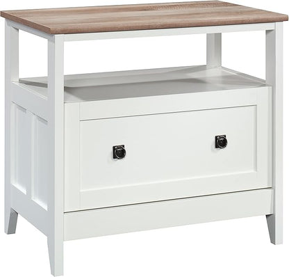 Sauder August Hill Lateral File, L: 19.53" x W: 32.28" x H: 29.25", Soft White Finish