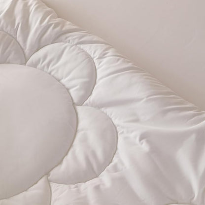 White Flower Comforter King White Sunflower Print Bed King Comforter Set 3 Pieces White Floral Comforter Set for Women Girls Bedroom Decor All Season Hotel Quality Comforter Set