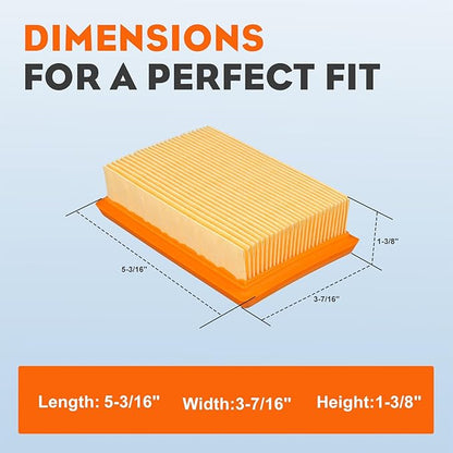 Hipa BR340 BR380 Air Filter for Stihl 4203 141 0301 BR340 BR420C BR380 BR420 BR 340 BR 380 BR340L SR340 SR420 Backpack Blower Parts 4203 141 0301 Filter Pack of 2