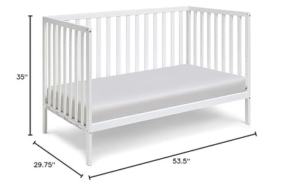 Suite Bebe Palmer 3 in 1 Convertible Crib - Quick Ship, White