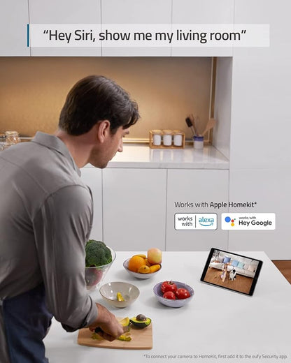 eufy Security Indoor Cam C120 2-Cam Kit | 2K Security Indoor Camera | Plug-in Camera with Wi-Fi | Human and Pet AI | Works with Voice Assistants | Night Vision | Two-Way Audio | HomeBase 3 Compatible