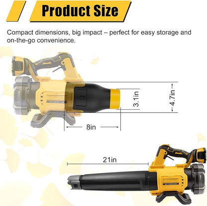 Car Drying Nozzle for DeWalt 20V MAX XR Leaf Blowers(DCBL722B DCBL722P1), Car Dryer Air Blower Nozzle for DeWalt - 8" Short Nozzle (DCE100B DCBL720P1 Not Fit)